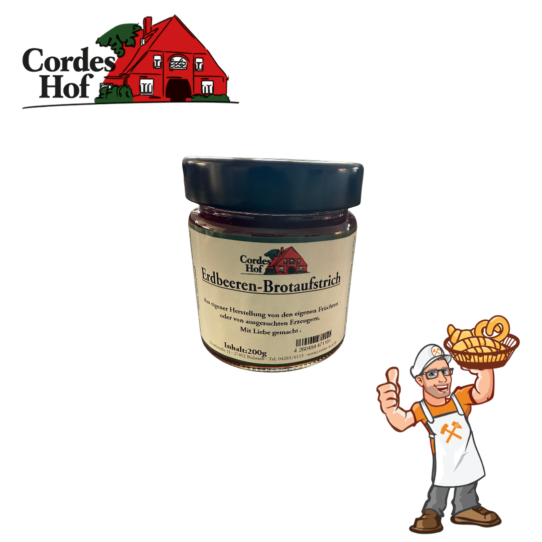 Hof Cordes (OHZ) - Erdbeeren Brotaufstrich