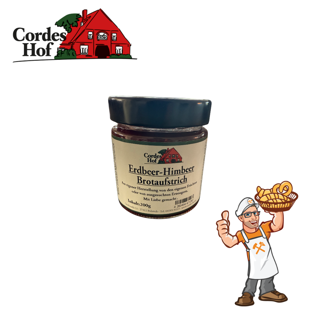 Hof Cordes (HB) - Erdbeeren-Himbeer Brotaufstrich