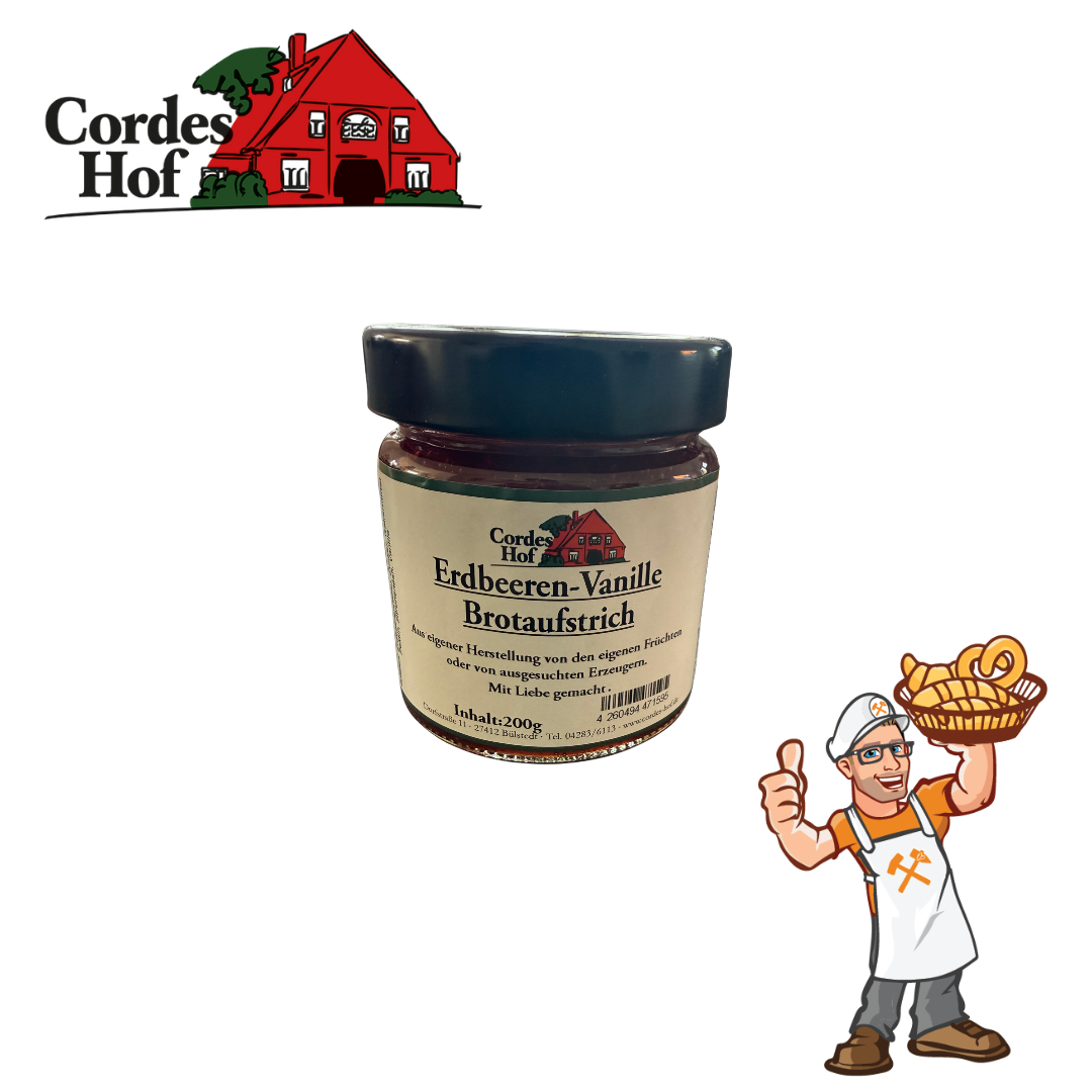 Hof Cordes (OHZ) - Erdbeeren-Vanille Brotaufstrich